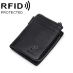 BULL CAPTAIN 050 RFID Anti-theft Top Layer Multi-Slot Wallet with Detachable Coin Purse