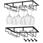 Upside Down Hanging Wine Cup Holder Cabinet Goblet Bracket Hanging Wine Glass Holder - Image 2