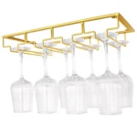 Upside Down Hanging Wine Cup Holder Cabinet Goblet Bracket Hanging Wine Glass Holder - Image 4