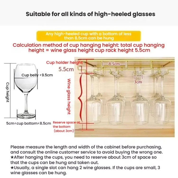 TBD06059011_B7.webp Upside Down Hanging Wine Cup Holder Cabinet Goblet Bracket Hanging Wine Glass Holder - Image 8