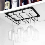 Upside Down Hanging Wine Cup Holder Cabinet Goblet Bracket Hanging Wine Glass Holder - Image 9
