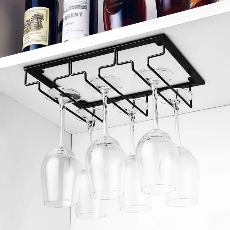 TBD06059011_B8.webp Upside Down Hanging Wine Cup Holder Cabinet Goblet Bracket Hanging Wine Glass Holder - Image 9