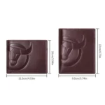 BULL CAPTAIN 0203 RFID Anti-theft Top-layer Cowhide Multiple Card Slots Wallet - Image 2