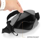 Dibaoleiou Lightweight Multifunction Mobile Phone Bag Men Casual Canvas Bag Shoulder Small Backpack - Image 7