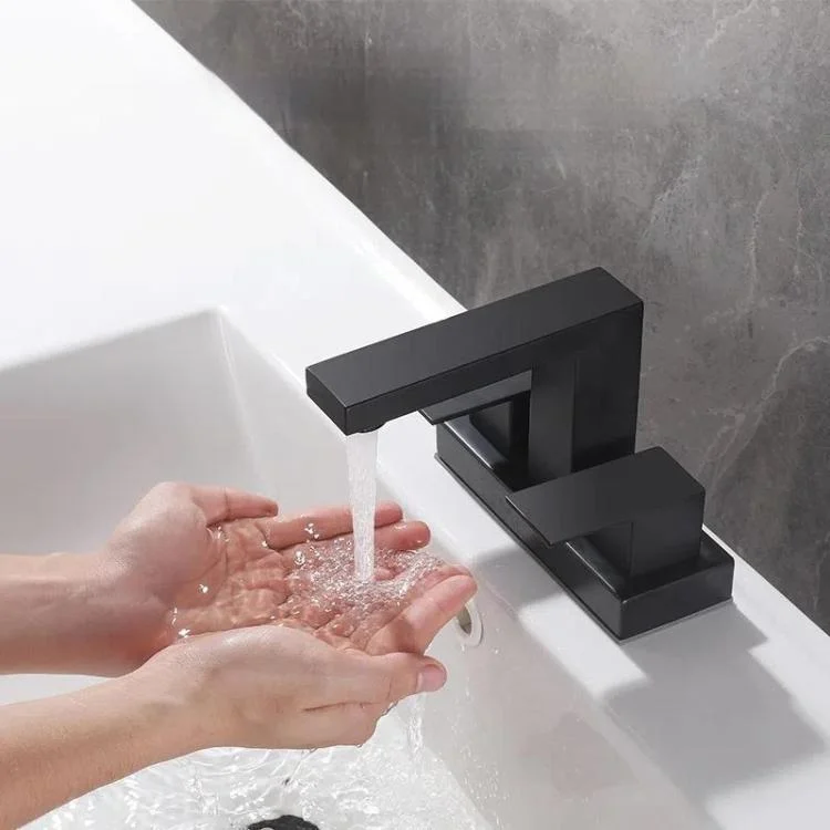 TBD06059021_B1.webp Dual Handle Two-Hole Bathroom Sink Faucet for Undermount Basin Separate Hot/Cold Water Controls - Image 2