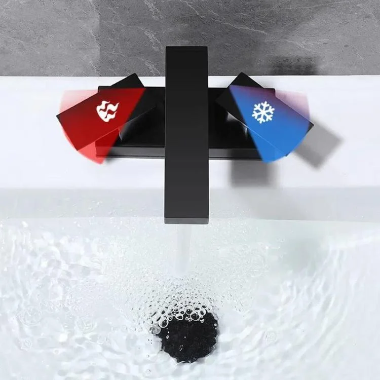 TBD06059021_B2.webp Dual Handle Two-Hole Bathroom Sink Faucet for Undermount Basin Separate Hot/Cold Water Controls - Image 3