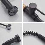 Kitchen Pull Down Spring Faucet Dual Mode Water Outlet Hot/Cold Water Mixer Tap - Image 5