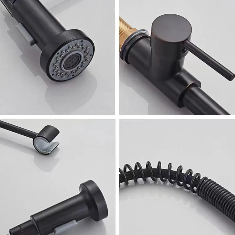 TBD06059022_B4.webp Kitchen Pull Down Spring Faucet Dual Mode Water Outlet Hot/Cold Water Mixer Tap - Image 5