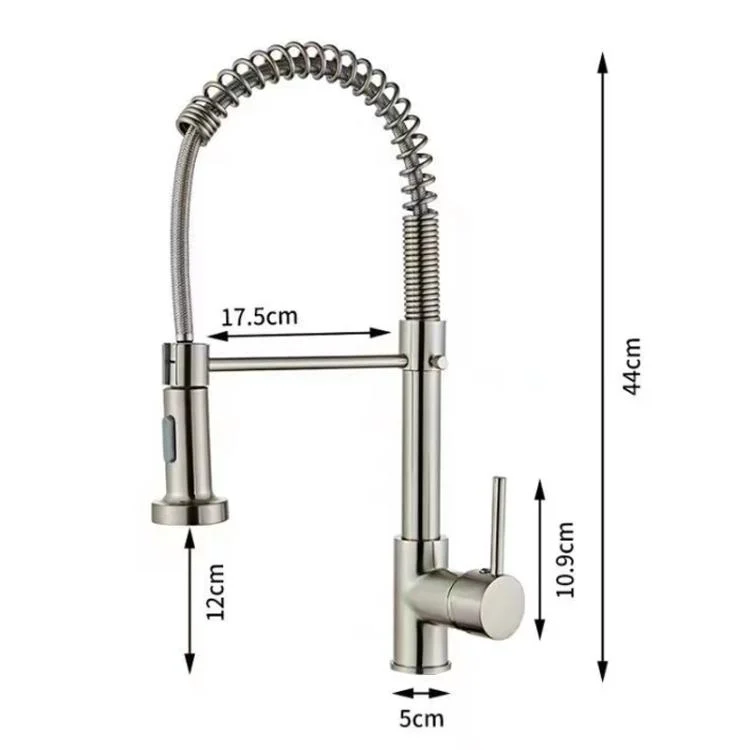TBD06059022_B5.webp Kitchen Pull Down Spring Faucet Dual Mode Water Outlet Hot/Cold Water Mixer Tap - Image 6