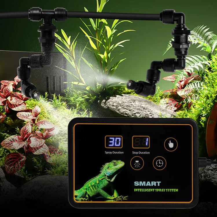 TBD06059053_B1.webp Smart Timer Misting System Kit For Reptile Terrariums Automatic Rainforest Habitat Sprayer - Image 2