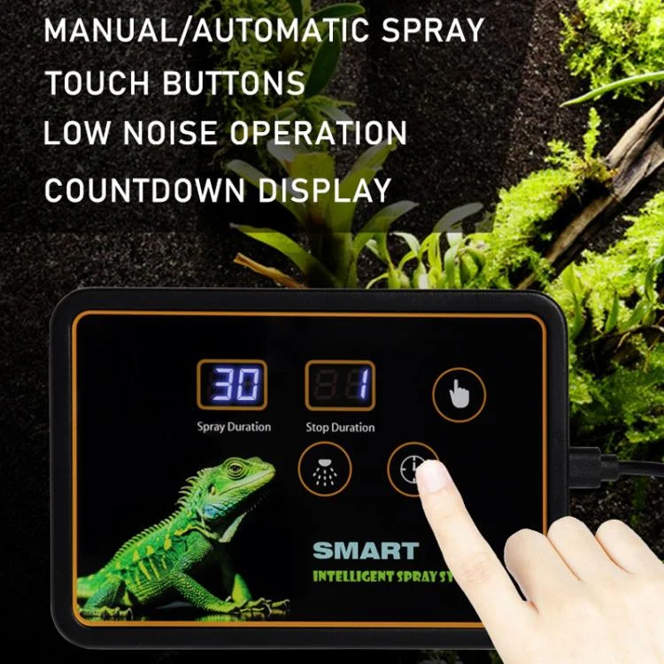 TBD06059053_B3.webp Smart Timer Misting System Kit For Reptile Terrariums Automatic Rainforest Habitat Sprayer - Image 4