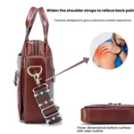 BULL CAPTAIN 056 Large Capacity Top Layer Cowhide Retro Business Hand-Held Briefcase - Image 5