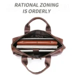 BULL CAPTAIN 056 Large Capacity Top Layer Cowhide Retro Business Hand-Held Briefcase - Image 6