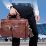 BULL CAPTAIN 056 Large Capacity Top Layer Cowhide Retro Business Hand-Held Briefcase - Image 10