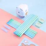 Deli 68896 Student Stationery Gift Box Set Includes 12 Pencils + 2 Erasers + 1 Pencil Sharpener + 2 Pencil Grips - Image 4