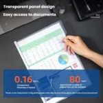 Deli 10pcs /Pack 5854 A4 Lever Arch File Binder With 9mm Spine Width - Holds Up To 80 Sheets - Image 3