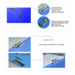 Deli 5302 A4 Lever Arch File Folder with Dual Metal Clips 18mm Spine - Image 5