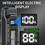 Mini Portable Self-Defense Three-Light Source Flashlight With Pen Clip - Image 4