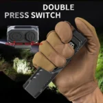 Mini Portable Self-Defense Three-Light Source Flashlight With Pen Clip - Image 7