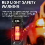 Mini Portable Self-Defense Three-Light Source Flashlight With Pen Clip - Image 8