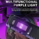 Mini Portable Self-Defense Three-Light Source Flashlight With Pen Clip - Image 9