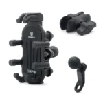Motorcycle Rearview Mirror Mount Aluminum Alloy Shock-absorbing Mobile Phone Holder