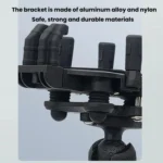 Motorcycle Rearview Mirror Mount Aluminum Alloy Shock-absorbing Mobile Phone Holder - Image 4