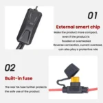 WUPP 2 in 1 QC3.0 Waterproof PD Fast Charging Motorcycle Mobile Phone USB Charger - Image 3