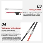 WUPP 2 in 1 QC3.0 Waterproof PD Fast Charging Motorcycle Mobile Phone USB Charger - Image 4