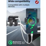 WUPP 2 in 1 QC3.0 Waterproof PD Fast Charging Motorcycle Mobile Phone USB Charger - Image 9