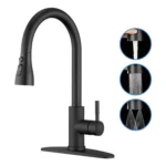Pull-Out 3 Modes Kitchen Faucet Hot/Cold Water Mixer Tap With Base