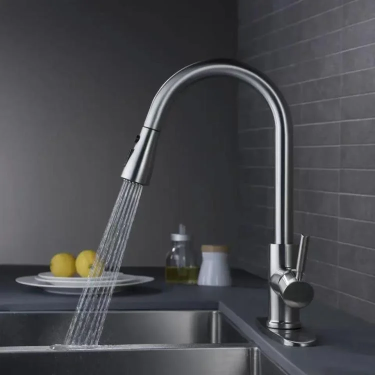 TBD06059109_B1.webp Pull-Out 3 Modes Kitchen Faucet Hot/Cold Water Mixer Tap With Base - Image 2