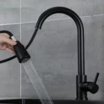 Pull-Out 3 Modes Kitchen Faucet Hot/Cold Water Mixer Tap With Base - Image 3