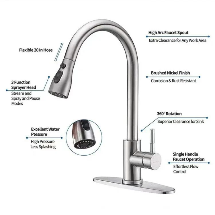 TBD06059109_B3.webp Pull-Out 3 Modes Kitchen Faucet Hot/Cold Water Mixer Tap With Base - Image 4