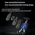 Motorcycle Shock-absorbing Rotatable 3-claw Mobile Phone Holder - Image 5