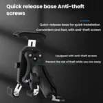 Motorcycle Shock-absorbing Rotatable 3-claw Mobile Phone Holder - Image 7
