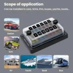 One In And One Out 12-Way Fuse Box LED Indicator With Sticker - Image 11