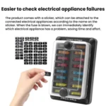 One In And One Out 12-Way Fuse Box LED Indicator With Sticker - Image 8