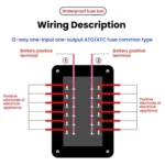 One In And One Out 12-Way Fuse Box LED Indicator With Sticker - Image 9