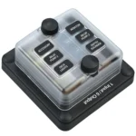 6-Way Waterproof Fuse Box With LED Indicator And Sticker