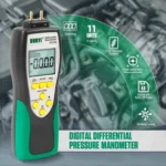 DUOYI Digital Brake Vacuum Pump Measuring Gauge Differential Pressure Gauge - Image 2