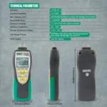DUOYI Digital Brake Vacuum Pump Measuring Gauge Differential Pressure Gauge - Image 3