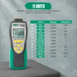 DUOYI Digital Brake Vacuum Pump Measuring Gauge Differential Pressure Gauge - Image 5