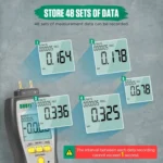 DUOYI Digital Brake Vacuum Pump Measuring Gauge Differential Pressure Gauge - Image 9