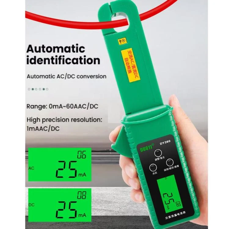 TBD06059160_6.webp DUOYI Car Leakage Current Clamp Meter DC Tester - Image 7
