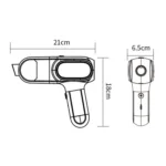 HD001 Portable Multifunctional Car Cordless Vacuum Cleaner Safety Hammer Suction Blower All In One Machine - Image 2