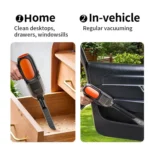 HD001 Portable Multifunctional Car Cordless Vacuum Cleaner Safety Hammer Suction Blower All In One Machine - Image 3