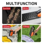 HD001 Portable Multifunctional Car Cordless Vacuum Cleaner Safety Hammer Suction Blower All In One Machine - Image 4