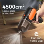 HD001 Portable Multifunctional Car Cordless Vacuum Cleaner Safety Hammer Suction Blower All In One Machine - Image 6
