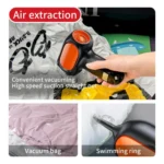 HD001 Portable Multifunctional Car Cordless Vacuum Cleaner Safety Hammer Suction Blower All In One Machine - Image 9